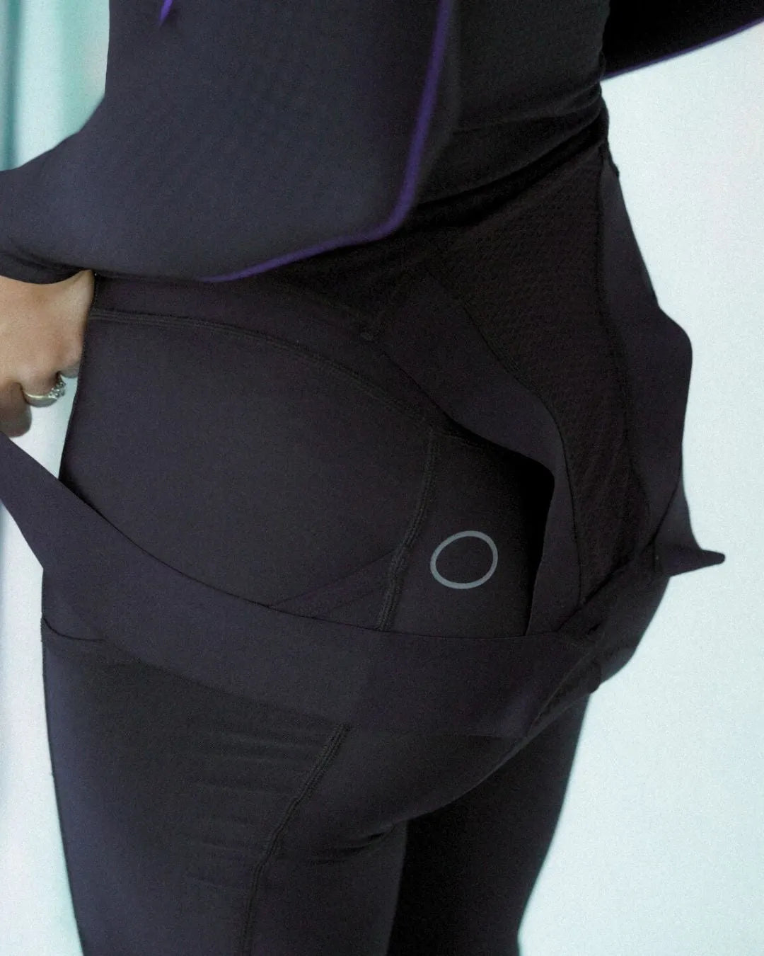 *PRE-ORDER* Elevated Thermal Bib Tights - Black/Iris