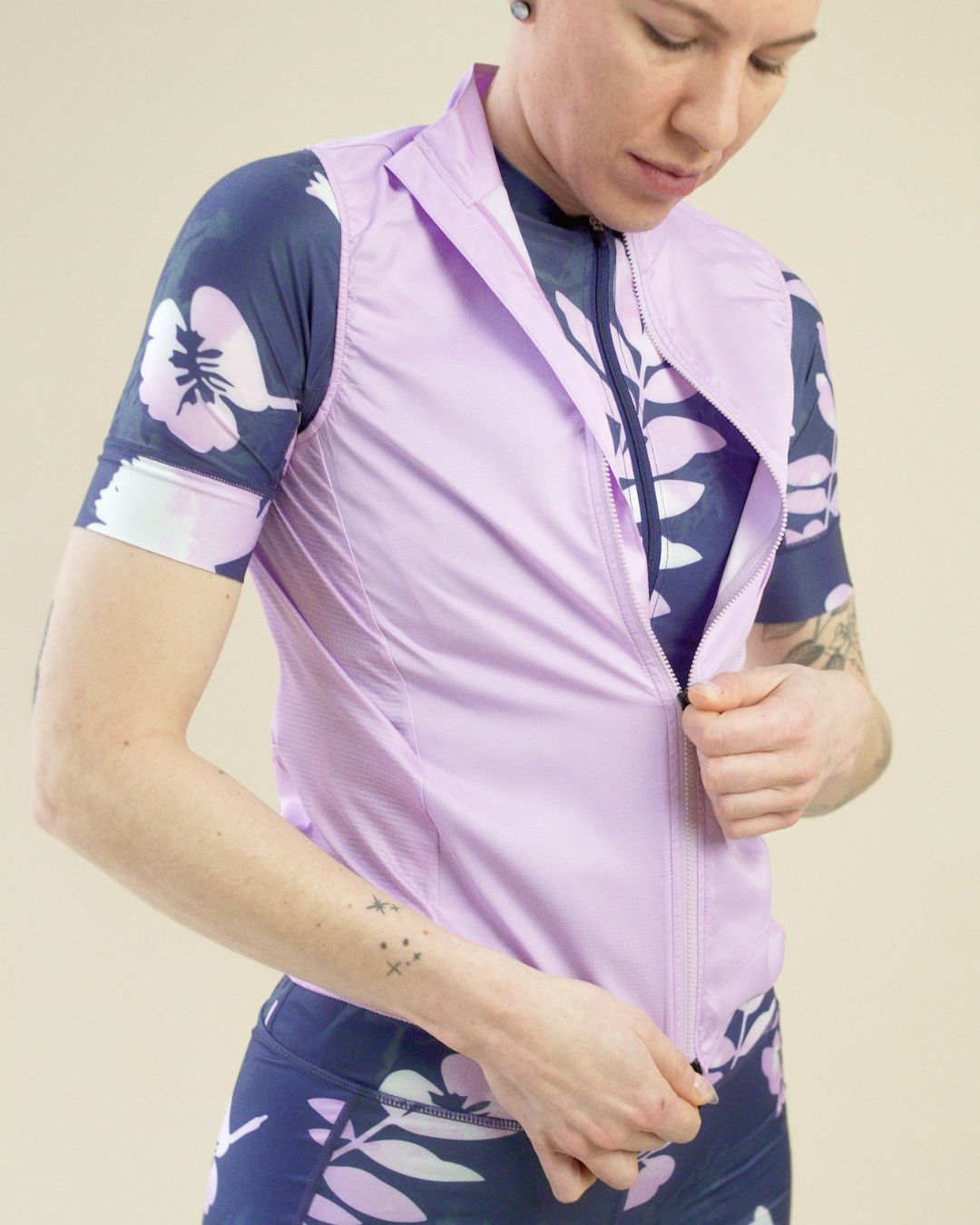 Stop The Wind Cycling Vest - Orchid